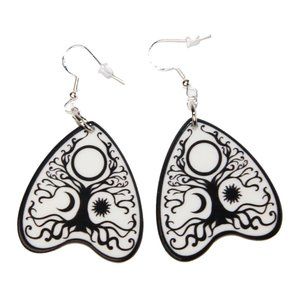 3/$25 Homemade Tree of Life Planchet Resin Earrings w hypoallergenic 925 Silver‎